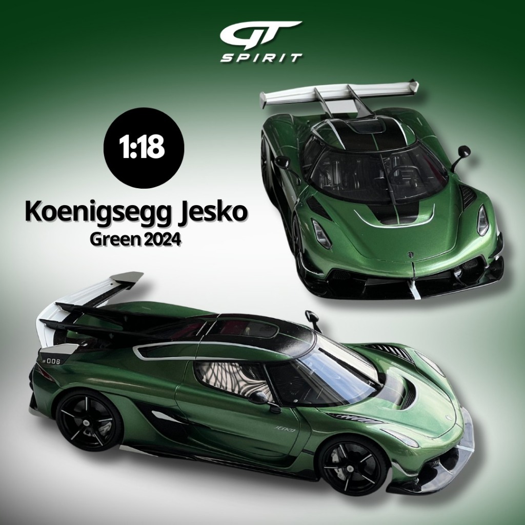 GT SPIRIT-Koenigsegg Jesko Plus 2024 pearl green - Nice Car Collection
