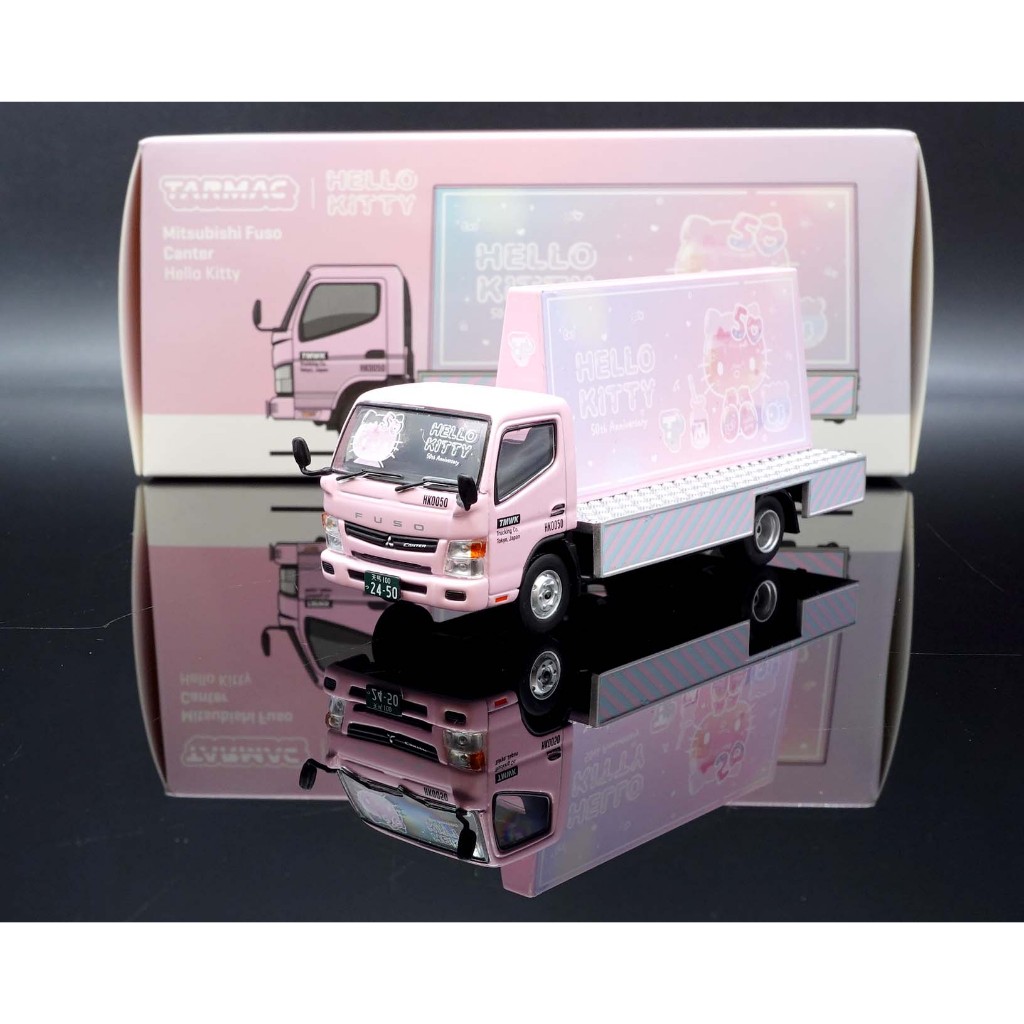 MASH】現貨特價Tarmac 1/64 Mitsubishi Fuso Canter Hello Kitty