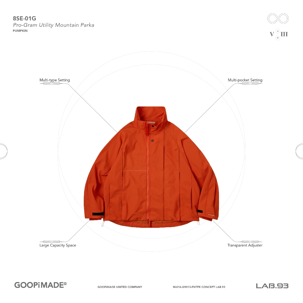 GOOPiMADE “8SE-01G” Pro-Gram Utility Mountain Parka | 蝦皮購物