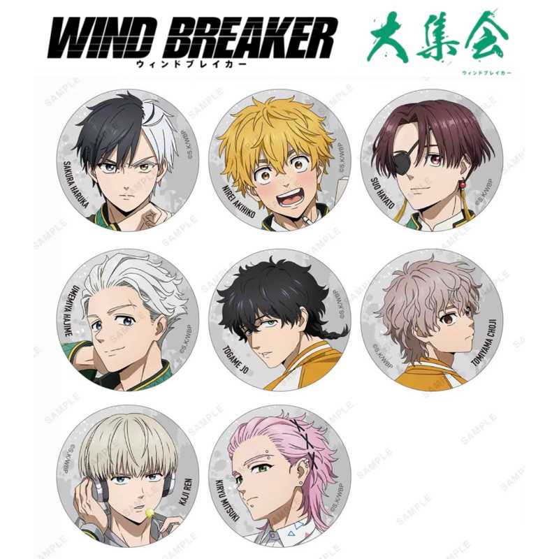 🔥現貨🔥日本🇯🇵展場限定防風少年兔耳山丁子梶蓮徽章吧唧wind