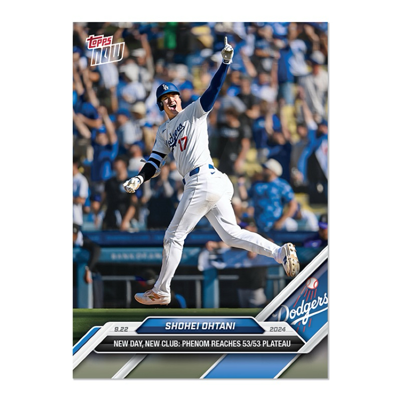 85 Cards」大谷翔平大聯盟Shohei Ohtani MLB TOPPS NOW 53/53 紀錄