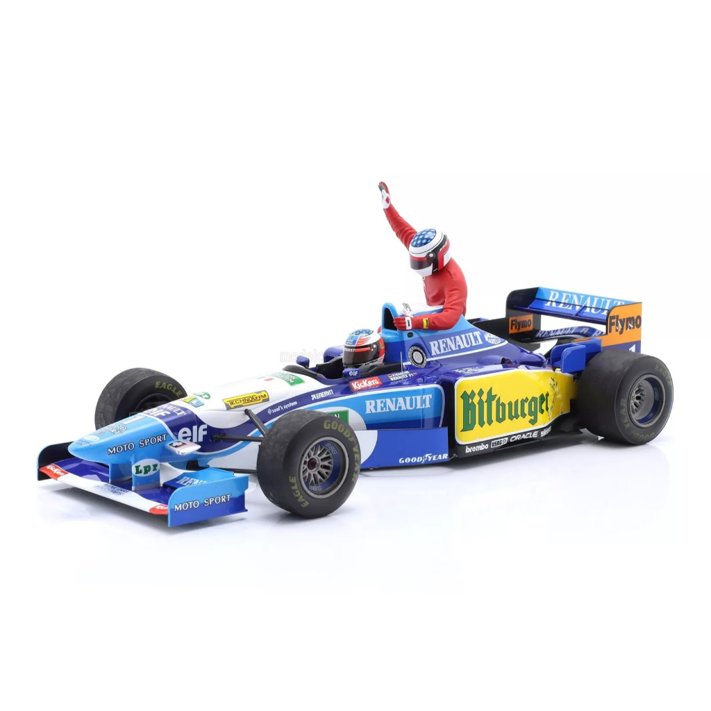 Miniature F1 Minichamps Benetton Ford B195 M. Schumacher – Monaco 1995 – 1/18