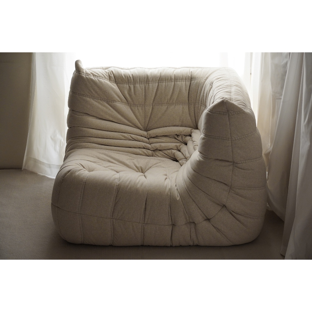 Ligne Roset TOGO 50週年限定DENDEN 轉角懶人沙發裝修裝潢單品侘寂風