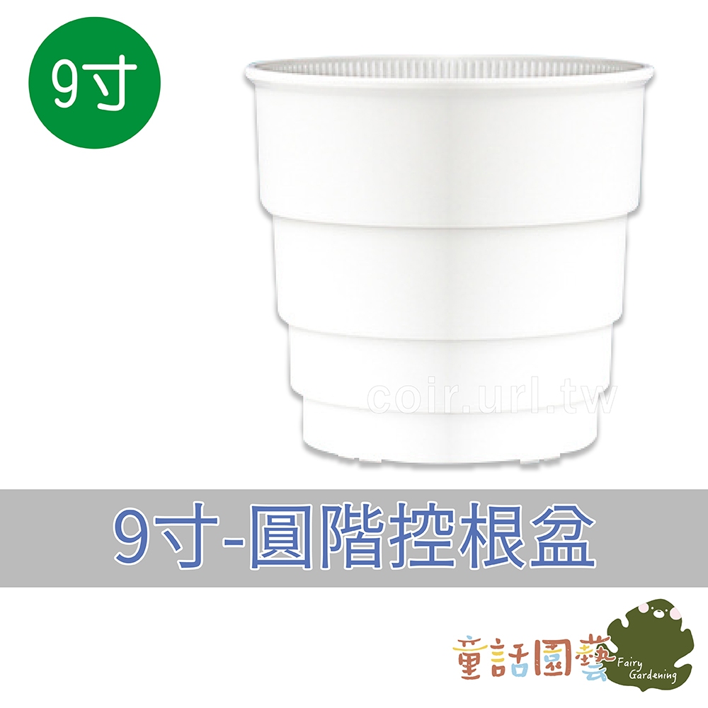 【花園夢想家】白色圓階控根盆 5寸 6寸 7寸 9寸 1尺 控根 美蒔 透氣花盆 透水 觀葉 多肉植物 各類花卉 | 蝦皮購物