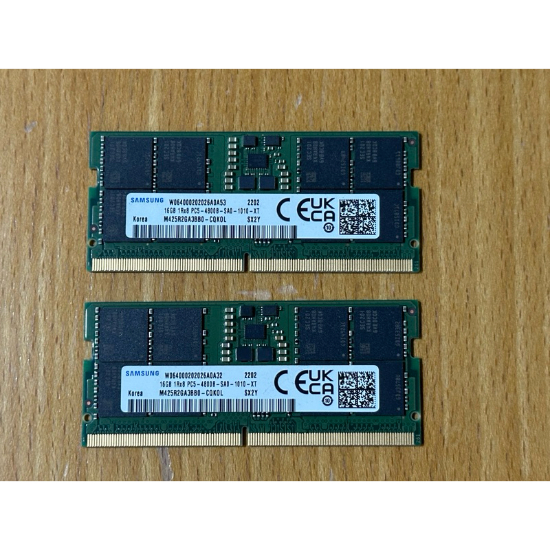 三星 SAMSUNG DDR5 4800 16GBX2 筆記型記憶體 M425R2GA3BB0-CQKOL | 蝦皮購物