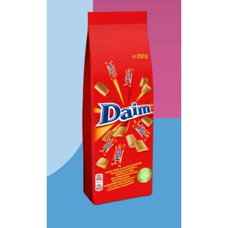 預購2/3瑞典老牌Daim 焦糖巧克力200g 裡面是獨立小包裝 | 蝦皮購物