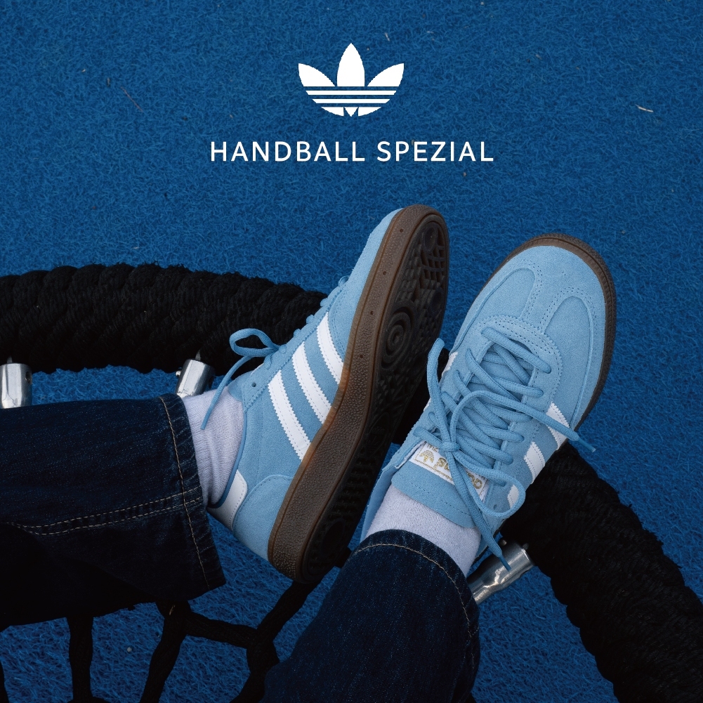 Adidas Handball Spezial BD7632 男女 休閒鞋 經典 復古 麂皮 三葉草 淺藍 | 蝦皮購物