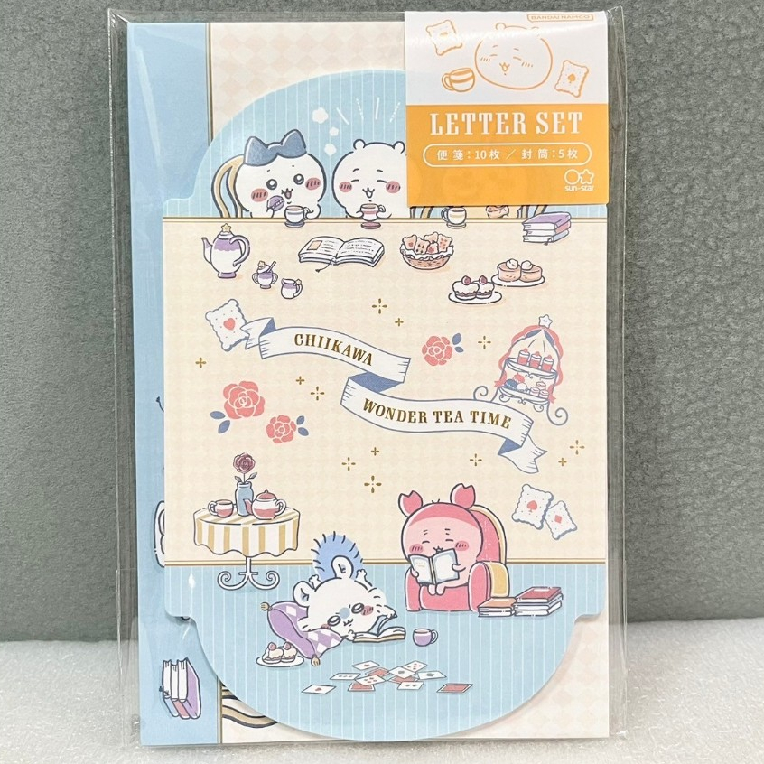 【全新】日版 吉伊卡哇 ちいかわ chiikawa 下午茶 信紙 信封 套組 吉伊 小八 兔兔 小桃 古本 | 蝦皮購物