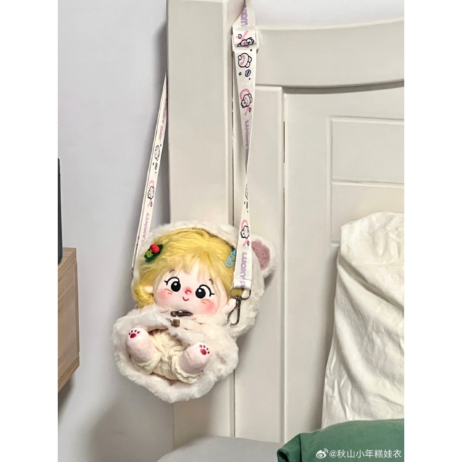 現+預❄️'三隻熊🍚秋山小年糕動物毛絨外套20cm/40無屬性棉花娃娃娃衣