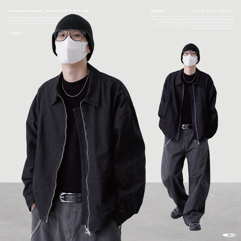 「開久Casual」J28 Cleanfit哈靈頓外套 日系 復古 夾克 外套 翻領外套 冬天外套 外套男 水洗 秋冬 | 蝦皮購物