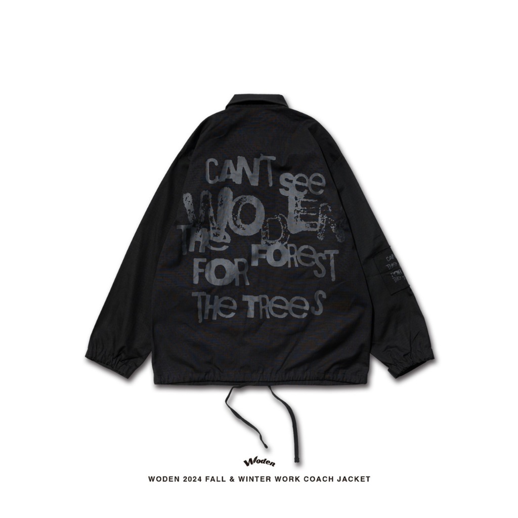 【P.COAST LAB】WODEN 24FW Work Coach Jacket (黑色款) | 蝦皮購物
