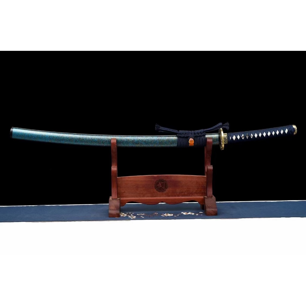 龍泉武士刀 日本武士刀 東陽武士刀 日本武術刀 T10燒刃 海浪紋真橫手三色研武士刀《大浪淘沙》未開刃 | 蝦皮購物