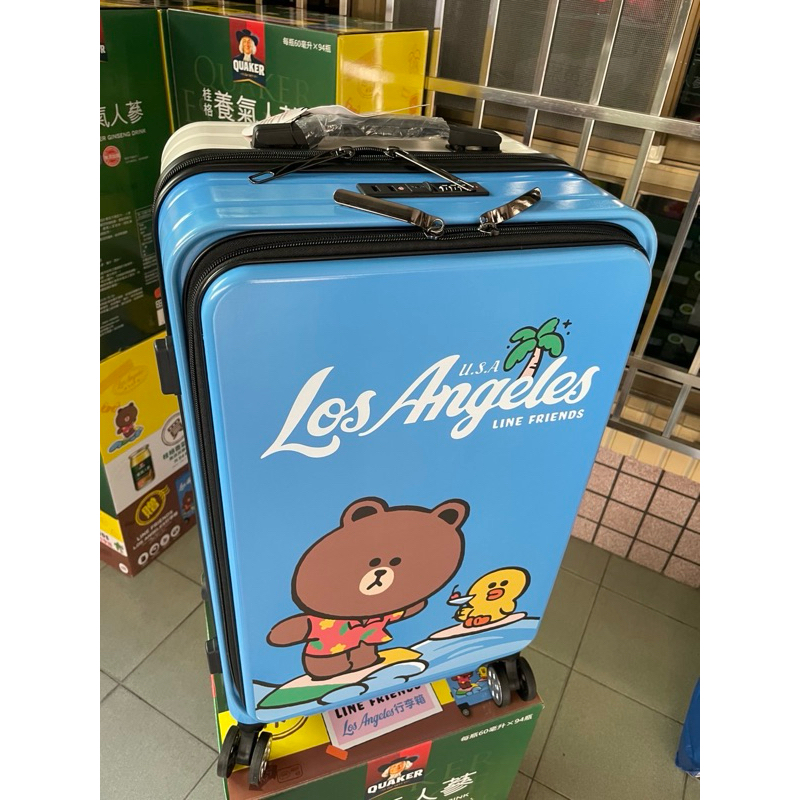  peak LINE FRIENDS和武器LF CARRY-ON 現貨.快速出貨）LINE FRIENDS LOSANGELS行李箱24吋 | 蝦皮購物