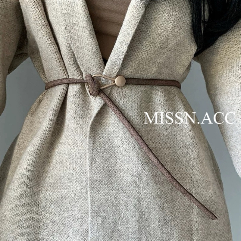 MissN訂製款 高質感美拉德配色高質感皮革小眾腰鍊（兩色） | 蝦皮購物
