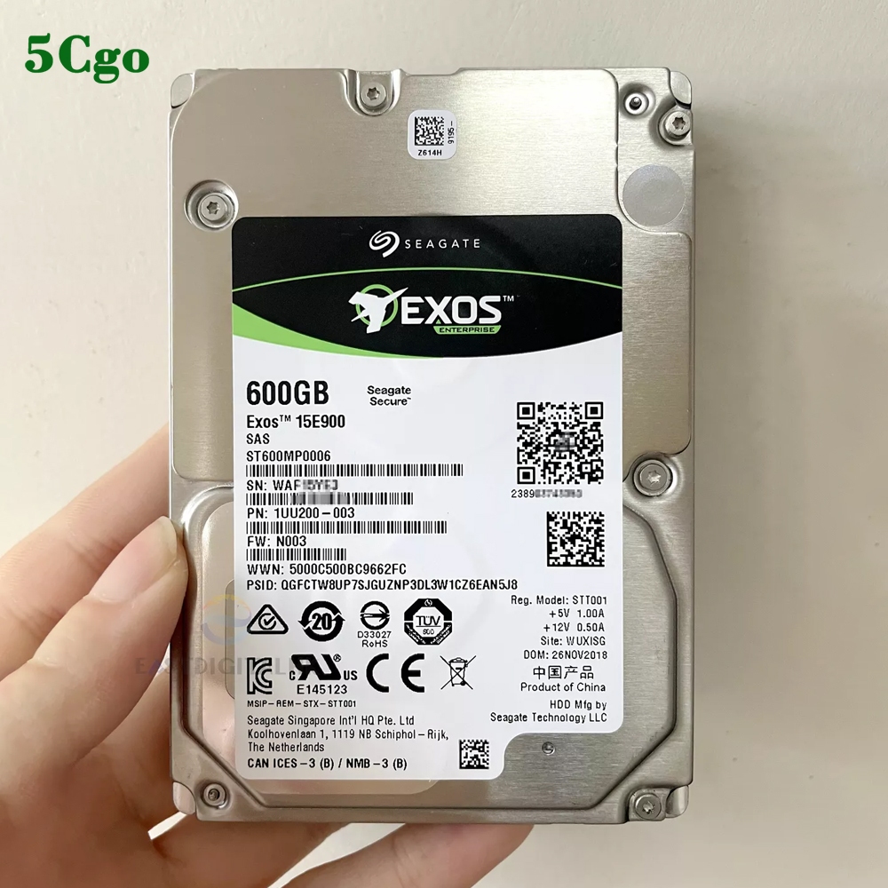 5Cgo.全新Seagate Exos 15E900 ST600MP0006 600GB 15K SAS 2.5吋伺服器