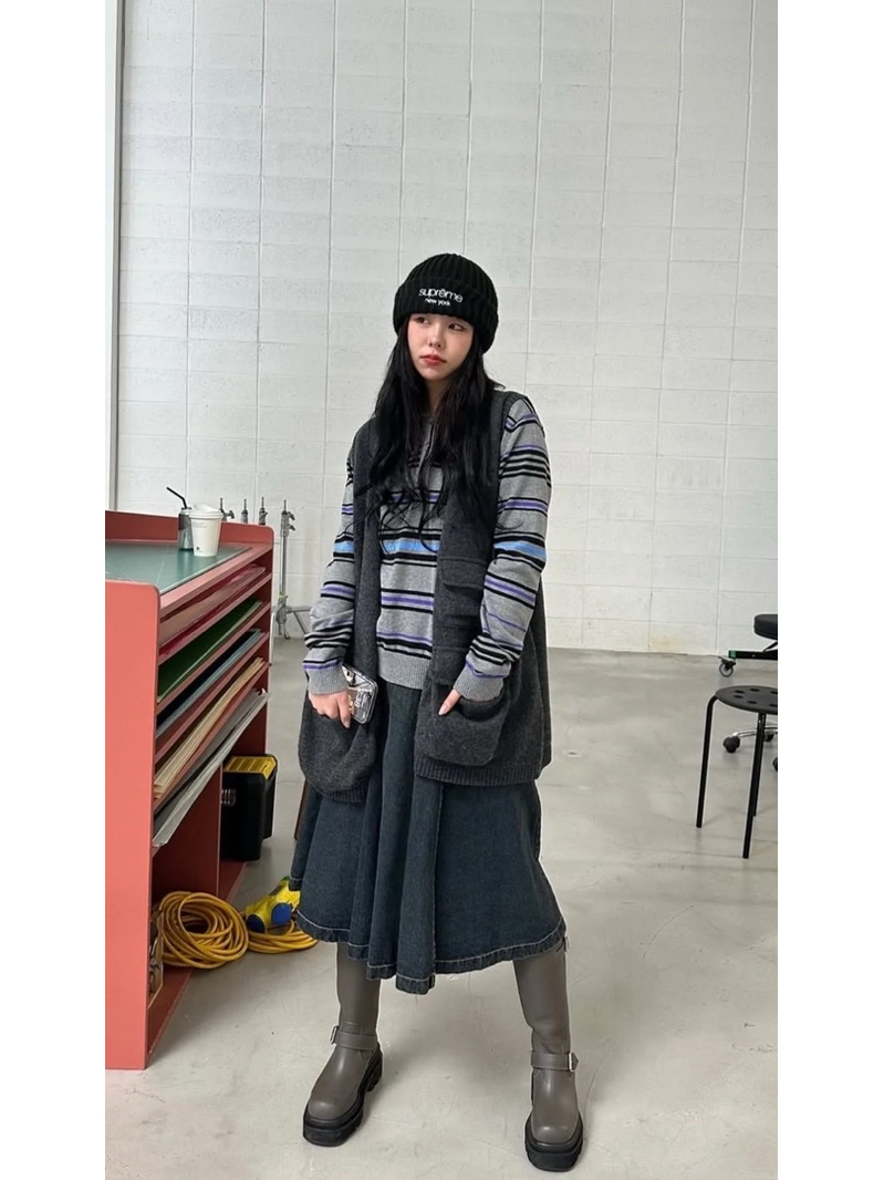 Supreme Classic Logo Chunky Ribbed Beanie | 蝦皮購物