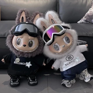 【超特價海外限定・即日発送最高品質！】17cm ZIMOMO LABUBU小首領 KTQ STORE ‧ POPMART Zimomo Labubu 首領大隻糖膠公仔58cm