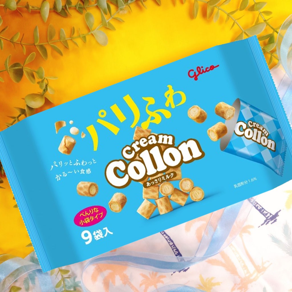 優惠感 日本 格力高 GLICO COLLON 牛奶捲心酥 一口捲心酥 牛奶風味 捲心酥 一口 奶油風味 奶油 分享包 | 蝦皮購物