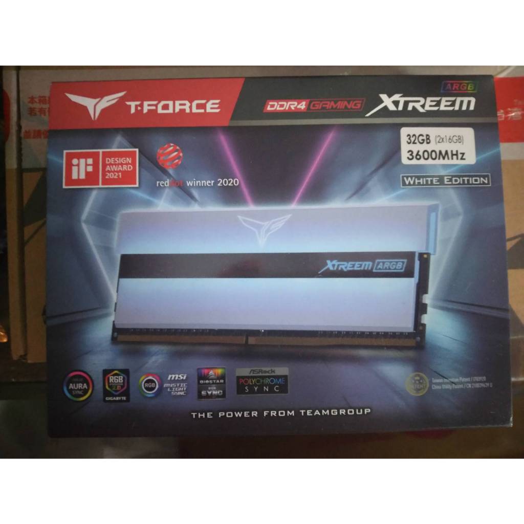Team 十銓T-FORCE XTREEM ARGB WHITE DDR4-3600 32GB(16Gx2) | 蝦皮購物