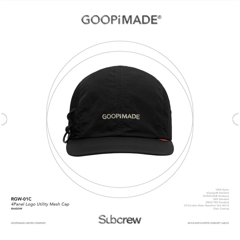 goopi x subcrew 帽子