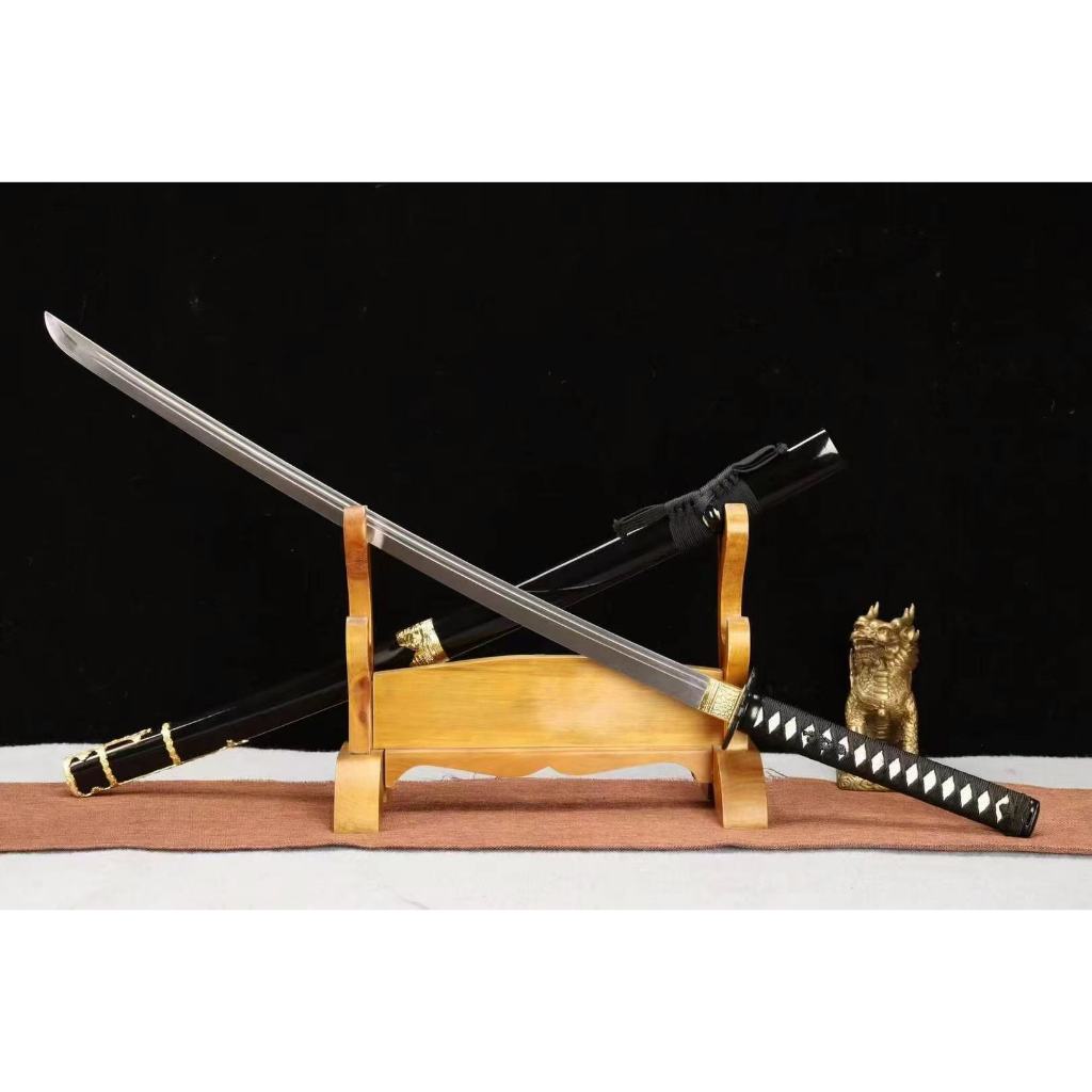 【廠家直銷】26寸雙血槽《武士刀-疾風》日本刀 武士刀 居合刀 Katana 居合道 打刀 日式指揮刀 太刀 未開刃 | 蝦皮購物
