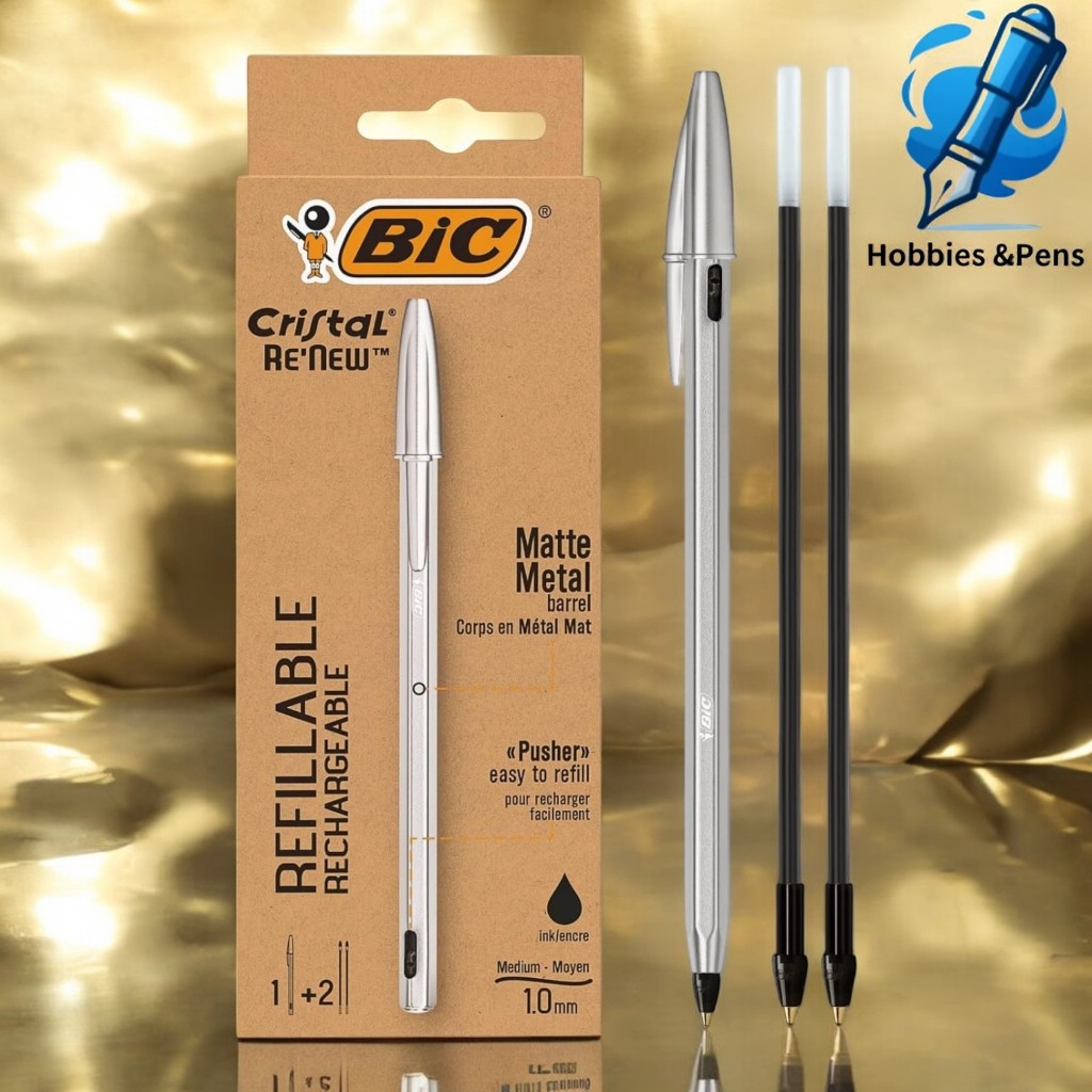 Bic Japan Ballpoint Pen Crystal New 1.0mm Oil-based 2 Refill | 蝦皮購物