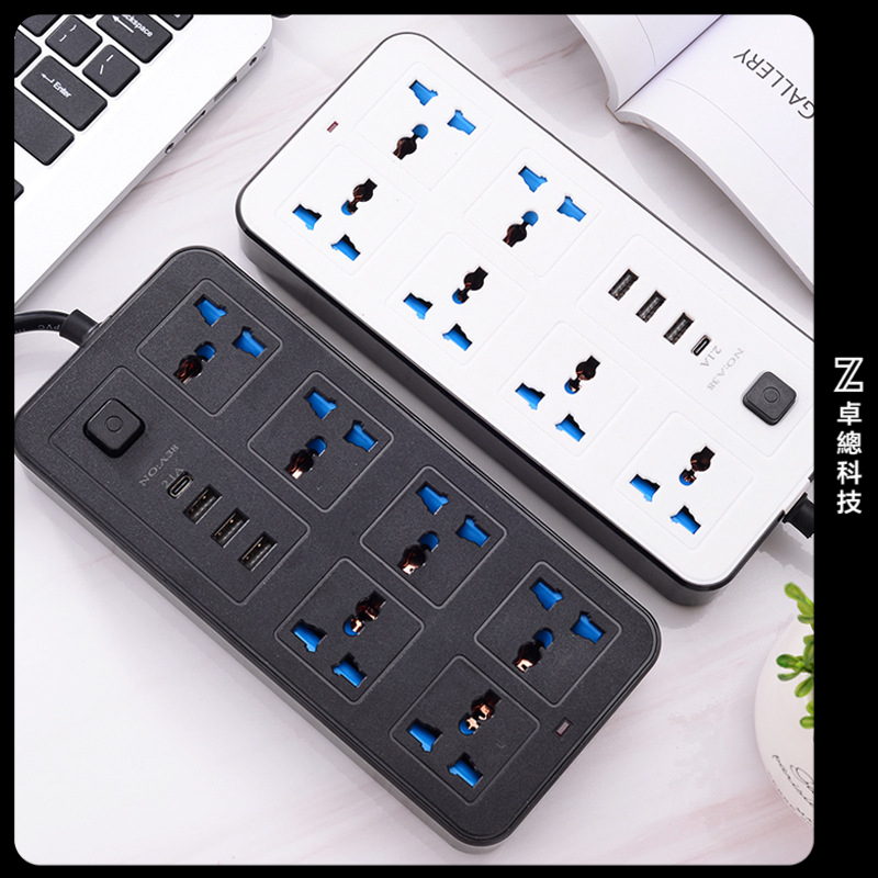 【台灣現貨】通用電源延長線 usb排插 充電插座 多功能插座 USB多功能 18孔 二插臺規美規插頭 擴展旅行插座 | 蝦皮購物