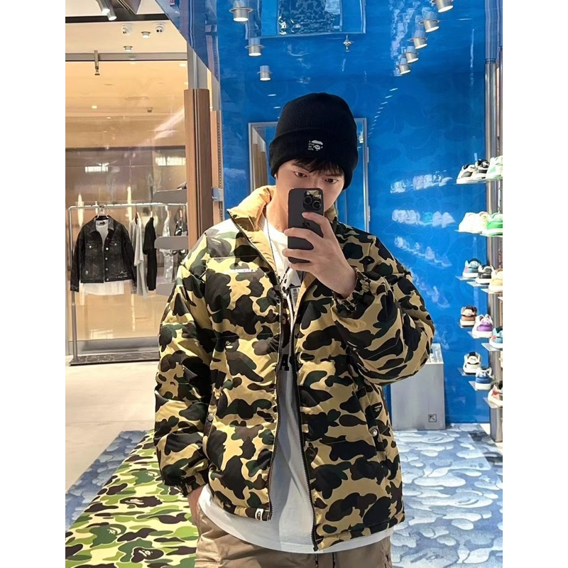 xsPC A bathing ape Bape 一代綠黃迷彩雙面羽絨外套S-2XL 特價 xsPC A bathing ape Bape 一代綠黃迷彩雙面羽絨外套S-2XL 特價