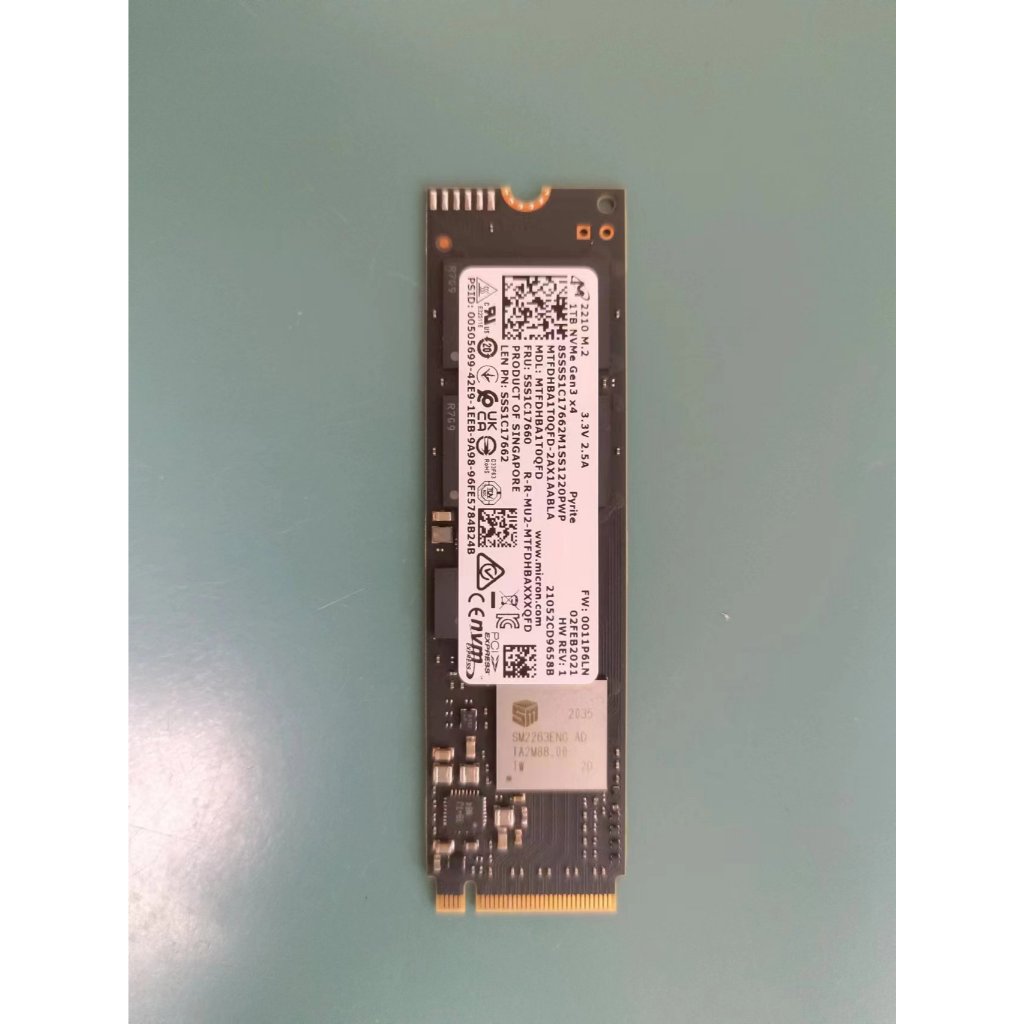 MICRON】SSD MTFDHBA1T0QFD(2210) 1TB (拆機良品&次級品) | 蝦皮購物