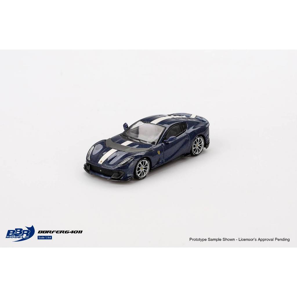 免運現貨1:64 BBR 法拉利Ferrari 812 Competitizone 環法藍色64011