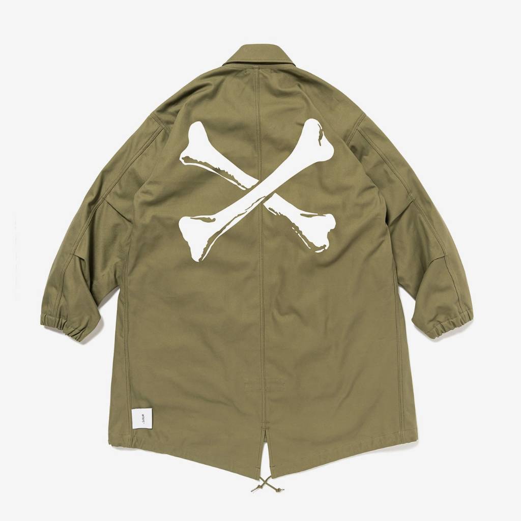 日貨代購CITY】2024AW WTAPS SMOCK COAT COTTON SERGE 背後骨頭