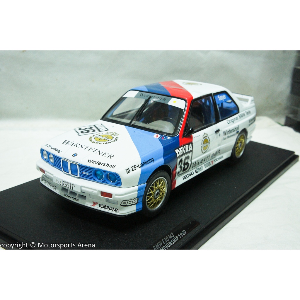 BMW E30 M3 Blanche #36 SOPER DTM 1989 - 1:18 - Miniature Collection Avec Ouvrants Et Roues Directionnelles - Dès 14 Ans
