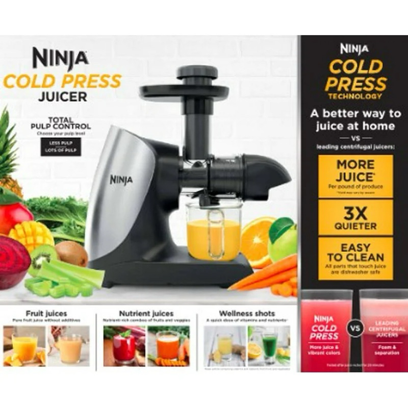 Ninja Cold Press Juicer Pro 冷壓榨汁機 | 健康果汁的最佳選擇 | 蝦皮購物