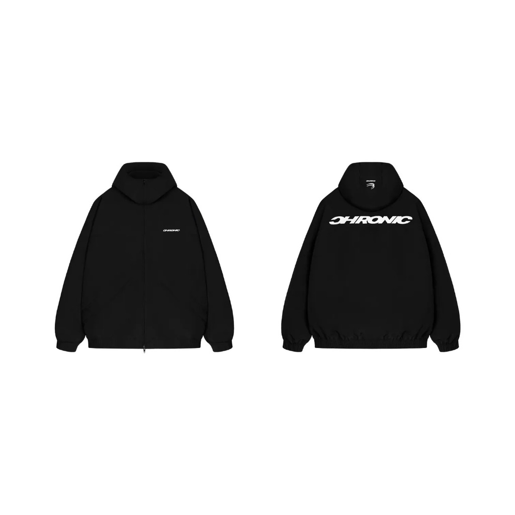 CHRONIC FTR LOGO RETRO SPORT ZIP-UP JACKET BLACK / J-12 (現貨) | 蝦皮購物