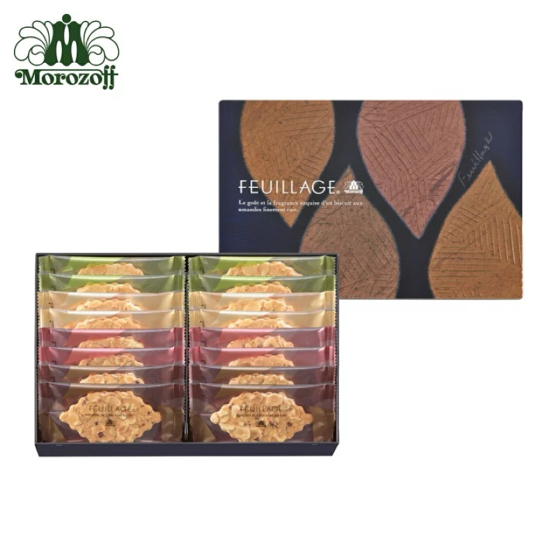 🍪（現貨）日本神戶名店-morozoff FEUILLAGE摩洛索夫芙蘿嘉/木葉杏仁榛