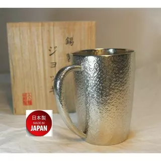 2254 錫製　本錫　御盃　3客 OSAKA SUZUKI~日本製造~大阪錫器~8-11~錫杯~gu-sia~純錫酒杯