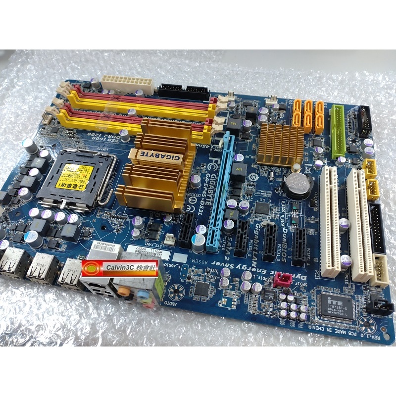 瑕疵品 技嘉 GA-EP45-DS3L 775腳位 Intel P45晶片組 6組SATA 2個記憶體插槽故障 | 蝦皮購物