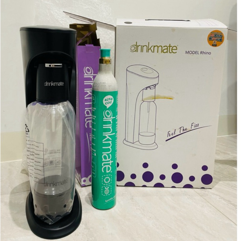 便宜出清[Drinkmate]全新氣泡水機 Rhino+全新鋼瓶1支 | 蝦皮購物