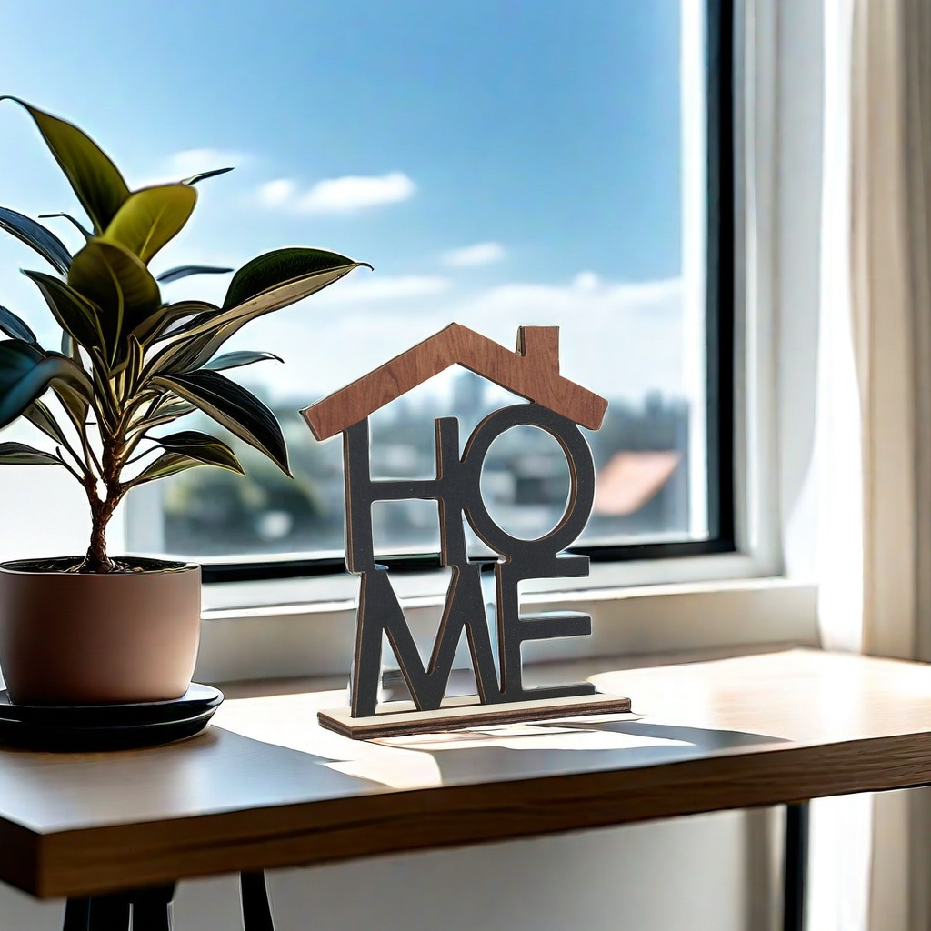 木質字母擺件 LOVE HOME 北歐風桌面裝飾 居家辦公室創意擺設 小物擺飾 15×12.5cm | 蝦皮購物