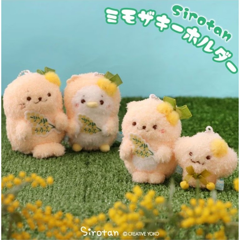 Sirotan 絨毛吊飾(珠鏈鐵) 黃花含羞草 小白 9.5cm / Rakkoinu 8cm / Ramune 8cm | 蝦皮購物