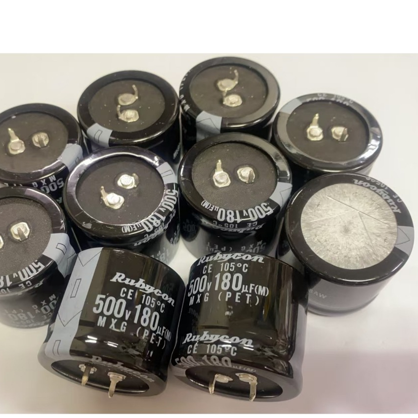 台灣現貨 RUBYCON 180uF/500V 尺寸35X30mm鋁質電解電容 牛角電容 (SNAP) | 蝦皮購物