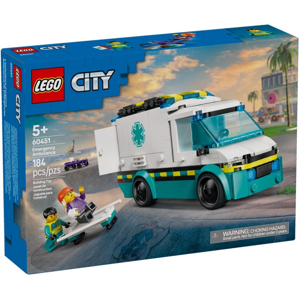 LEGO 60451 緊急救護車《熊樂家 高雄樂高專賣》Emergency Ambulance City 城市系列 | 蝦皮購物