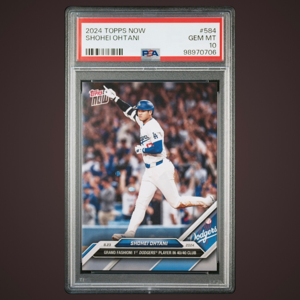 帝國棒球商城】PSA 10 大谷翔平生涯首度40轟40盜2024 Topps Now 球員卡