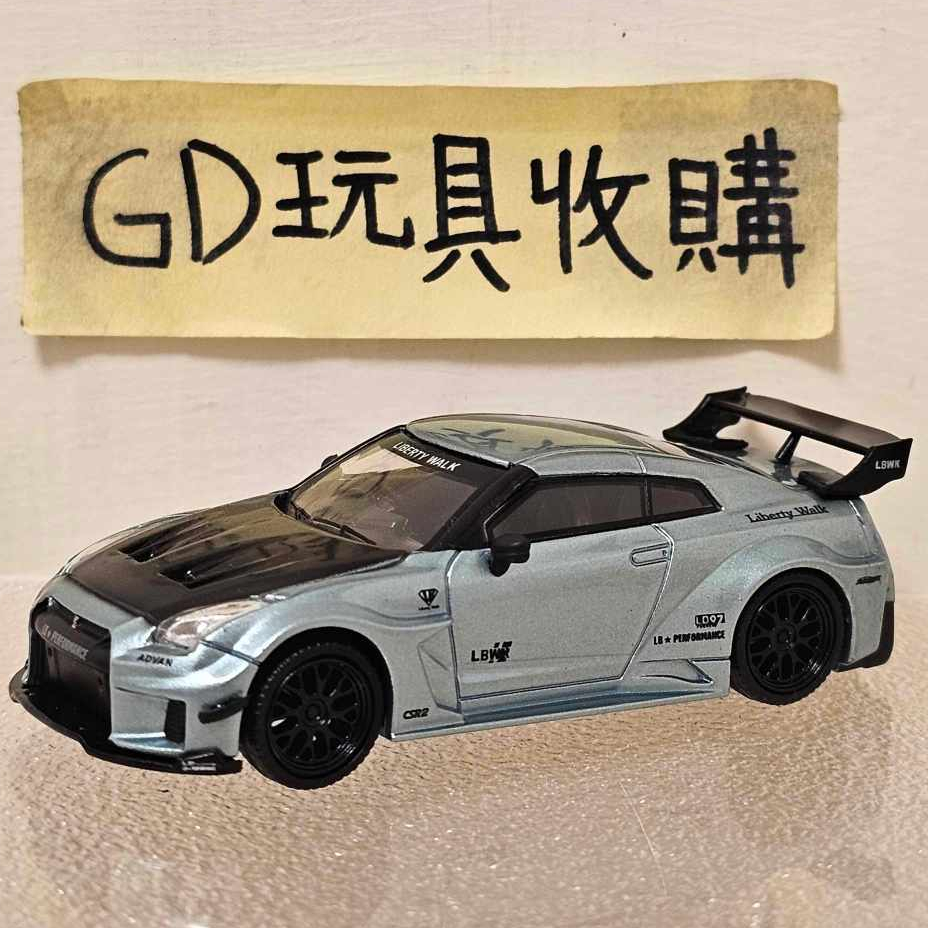 【GD玩具收購當舖】TM 1/64 高質感鐵底膠胎 GT-R GTR R35 Rx7 Time Micro 金屬淺灰色 | 蝦皮購物