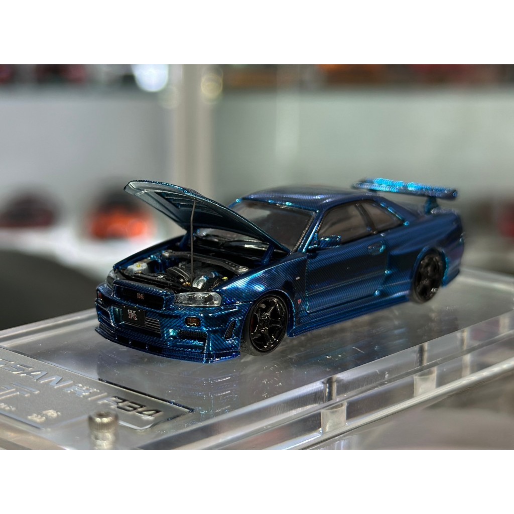 TSAI模型車販賣鋪 現貨賣場 1/64 Nissan GTR R34 All Carbon | 蝦皮購物