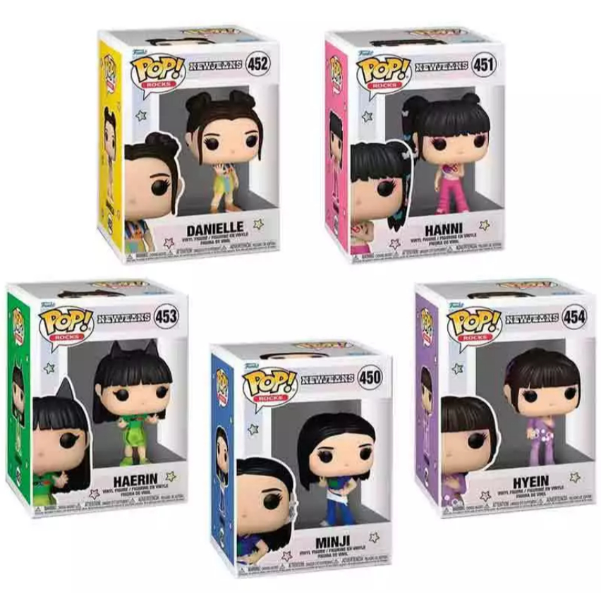 大全套5隻FUNKO POP NEW JEANS NEWJEANS HANNI 姜諧潾金玟池韓團女團