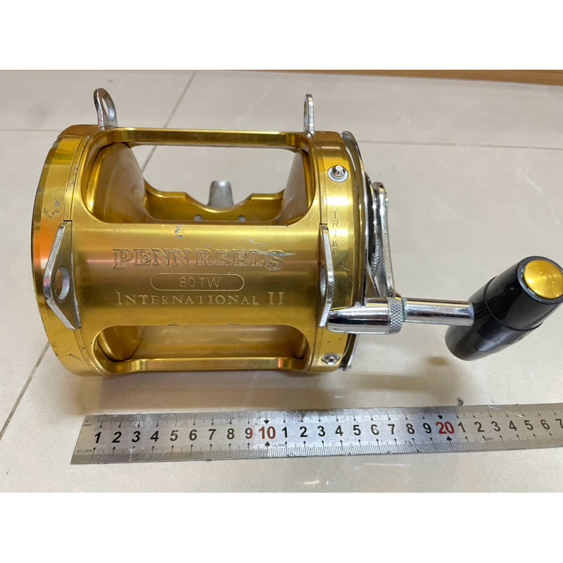 PENN REELS INTERNATIONAL Ⅱ 80TW 金PENN 80 TW 鼓式捲線器放