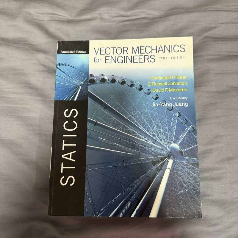 二手 教科書 靜力學 VECTOR MECHANICS for ENGINEERS TENTH EDITION | 蝦皮購物