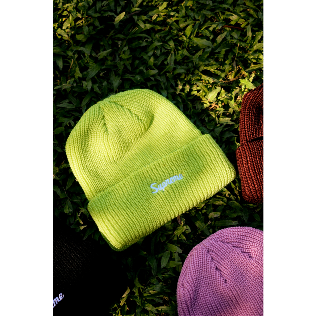☆ETW☆【台中店】SUPREME 24FW Loose Gauge Beanie 毛帽刺繡