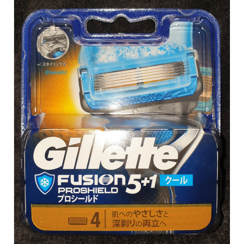 Gillette 吉列 鋒護 ProShield 冰爽系列 刮鬍刀頭 (4刀頭) COOL | 蝦皮購物